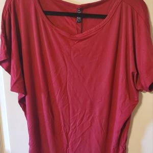 Wine colored blouse